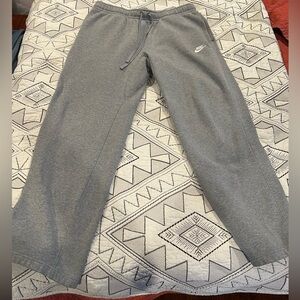 Nike Heather Gray Fleece-Lined Pants